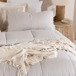 Pillow Talk Snoozi Cube Natural Comforter Set by Essentials offer