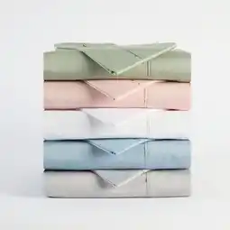 Pillow Talk NEW 500 Thread Count Cotton Sateen Sheet Set by Hilton offer