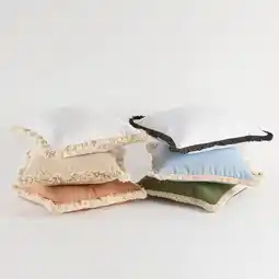 Pillow Talk Chester Fringe Feather Cushion by M.U.S.E offer