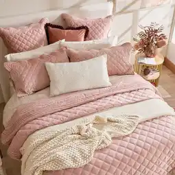 Pillow Talk Charlotte Velvet Coverlet Set by Habitat offer