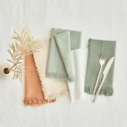 Pillow Talk Ashra Fringed Tablecloth by M.U.S.E offer