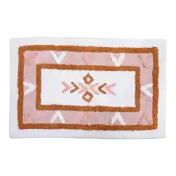 Pillow Talk Folk Flower Bath Mat Range by Habitat offer