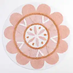 Pillow Talk Folk Flower Round Bath Mat by Habitat offer