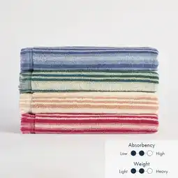 Pillow Talk Samara Stripe Towel Range by Habitat offer
