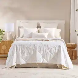 Pillow Talk Cool 200gsm Washable Australian Wool Cotton Quilt by Woolstar offer