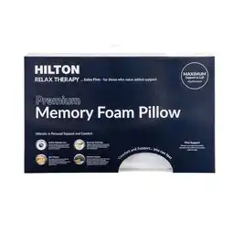 Pillow Talk Relax Therapy Premium High Memory Foam Pillow by Hilton offer