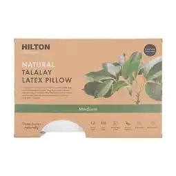 Pillow Talk Eco Living Natural Talalay Latex Medium Pillow by Hilton offer