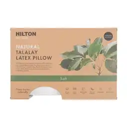Pillow Talk Eco Living Natural Talalay Latex Soft Pillow by Hilton offer
