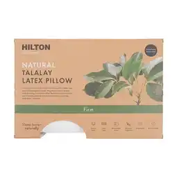 Pillow Talk Eco Living Natural Talalay Latex Firm Pillow by Hilton offer