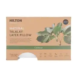 Pillow Talk Eco Living Natural Talalay Latex Contour Pillow by Hilton offer