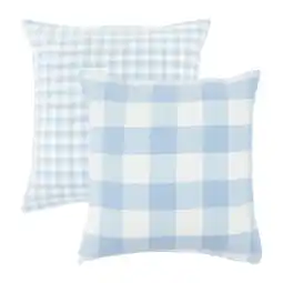 Pillow Talk Della Check European Pillowcase by Habitat offer