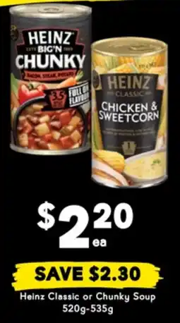 Drakes Heinz classic or chunky soup offer