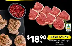 Drakes Australian lamb loin chops bulk tray offer