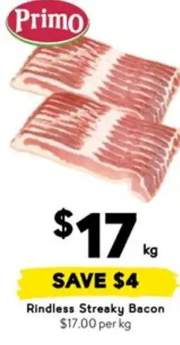 Drakes Rindless streaky bacon offer