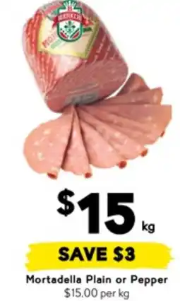 Drakes Mortadella plain or pepper offer