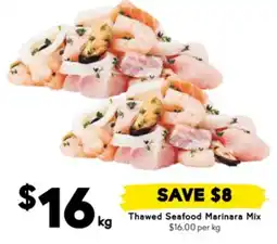 Drakes Thawed seafood marinara mix offer