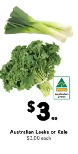 Australian leeks or kale