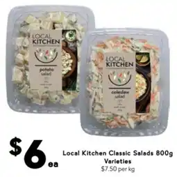 Drakes Local kitchen classic salads varieties offer