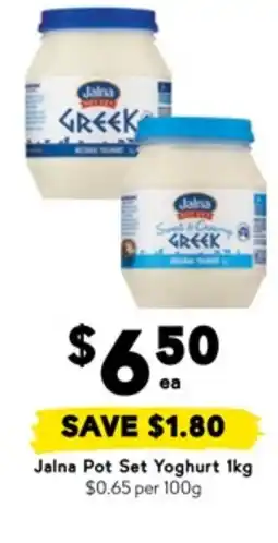 Drakes Jalna pot set yoghurt offer
