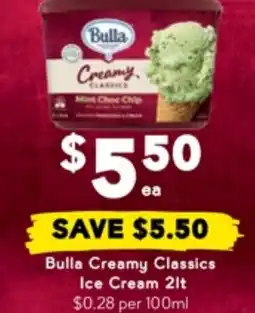 Drakes Bulla Creamy Classics Ice Cream offer