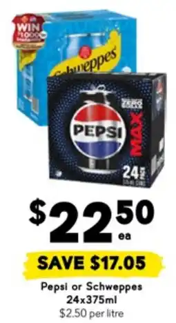 Drakes Pepsi or schweppes offer