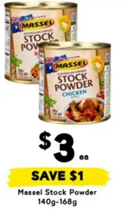 Drakes Massel stock powder offer
