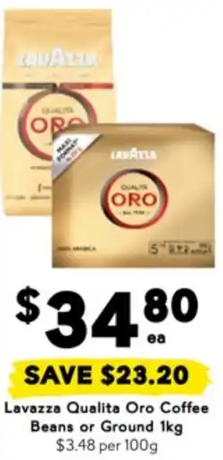 Drakes Lavazza qualita oro coffee beans or ground offer