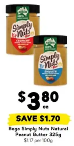 Drakes Bega simply nuts natural peanut butter offer