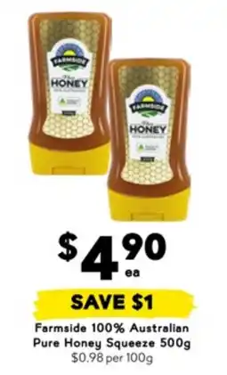 Drakes Farmside 100% australian pure honey squeeze offer
