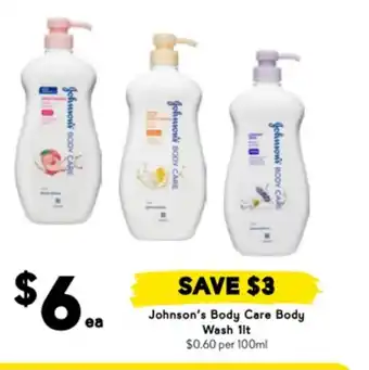 Drakes Johnson's body care body wash offer