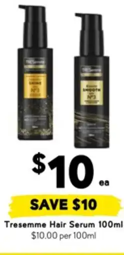 Drakes Tresemme hair serum offer