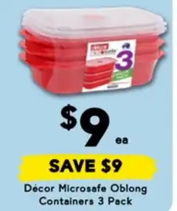 Drakes Décor microsafe oblong containers offer