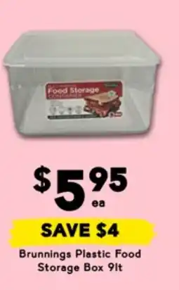 Drakes Brunnings plastic food storage box offer