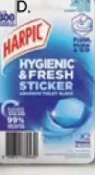 Drakes harpic hygienic & fresh sticker adhesive toilet block offer