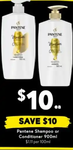 Drakes Pantene shampoo or conditioner offer