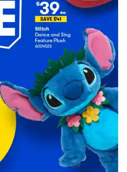 BIG W Stitch Dance and Sing Feature Plush offer