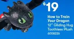 BIG W How to train your dragon gliding hug toothless plush offer