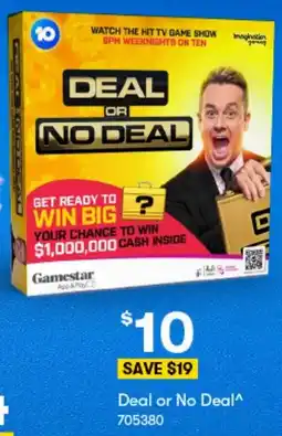 BIG W Watch the hit tv game show gpm weeknights on ten deal or no deal offer