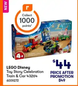 BIG W Lego disney toy story celebration train & car offer