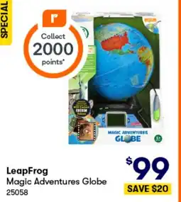 BIG W Leapfrog magic adventures globe offer