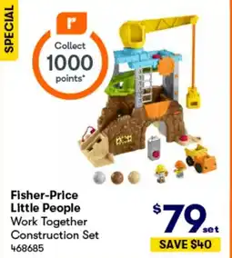BIG W Fisher-price little people work together construction set offer