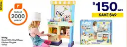 BIG W Bluey cook with chef bluey kitchen playset offer