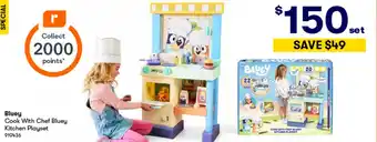 BIG W Bluey cook with chef bluey kitchen playset offer