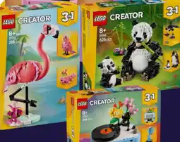 BIG W Lego creator wild animal pink flamingo or 3-in-1 record player with flowers offer