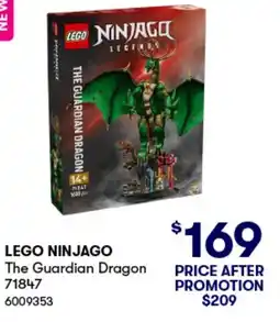 BIG W Lego ninjago the guardian dragon offer