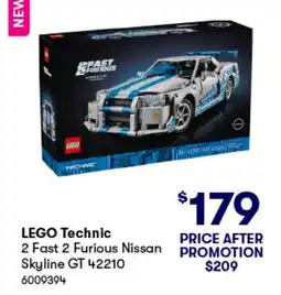 BIG W Lego technic 2 fast 2 furious nissan skyline gt 42210 offer