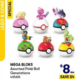 BIG W Mega bloks assorted poké ball offer