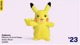 BIG W Pokémon pikachu 10-inch power action plush offer