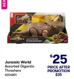 BIG W Jurassic world assorted gigantic thrashers offer