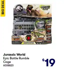 BIG W Jurassic world epic battle rumble cage offer